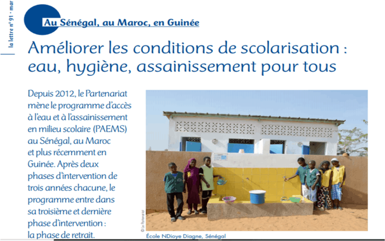 PAEMS : découvrez l’article publié par le pS-Eau