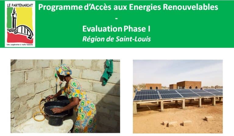 Évaluation du Programme d’Accès aux Énergies Renouvelables (PAER)